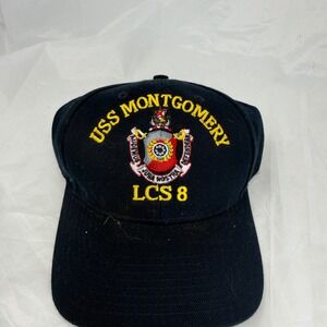 USS Montgomery LCS 8 Navy Blue Embroidered Hat The Corps Made in USA Cap